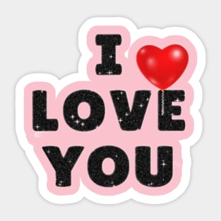 I Love You Sticker